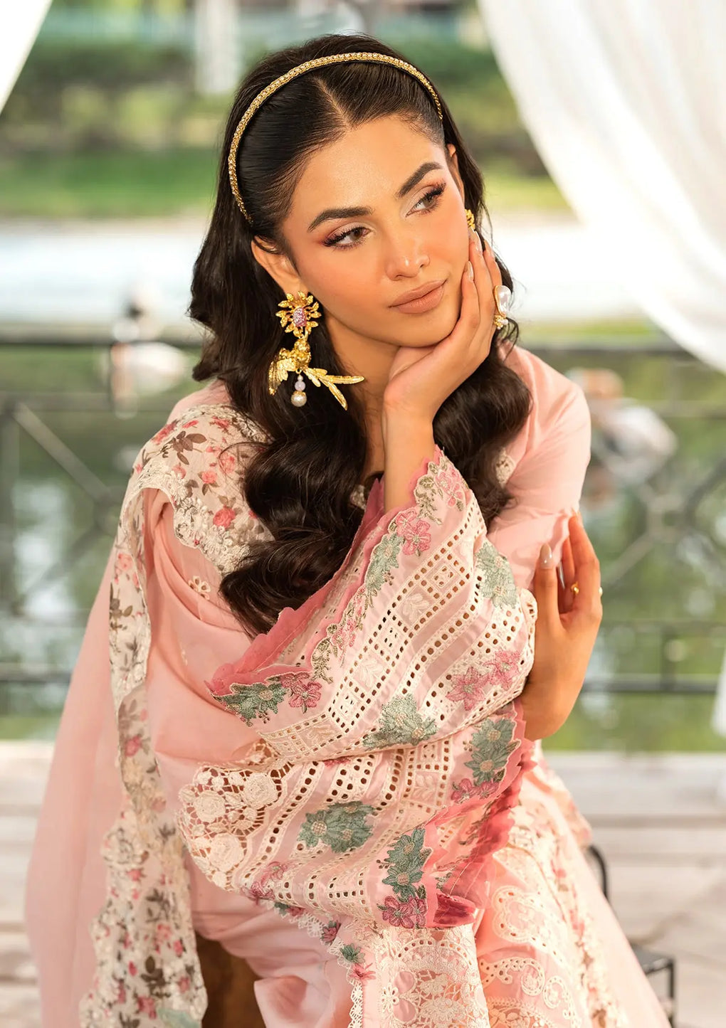Elaf Premium | Luxury Lawn 25 | ELH-1B SOPHIA - by - Libasekhas UK - Registered Vendor of : Elaf Premium - 100% Original Designer Dresss