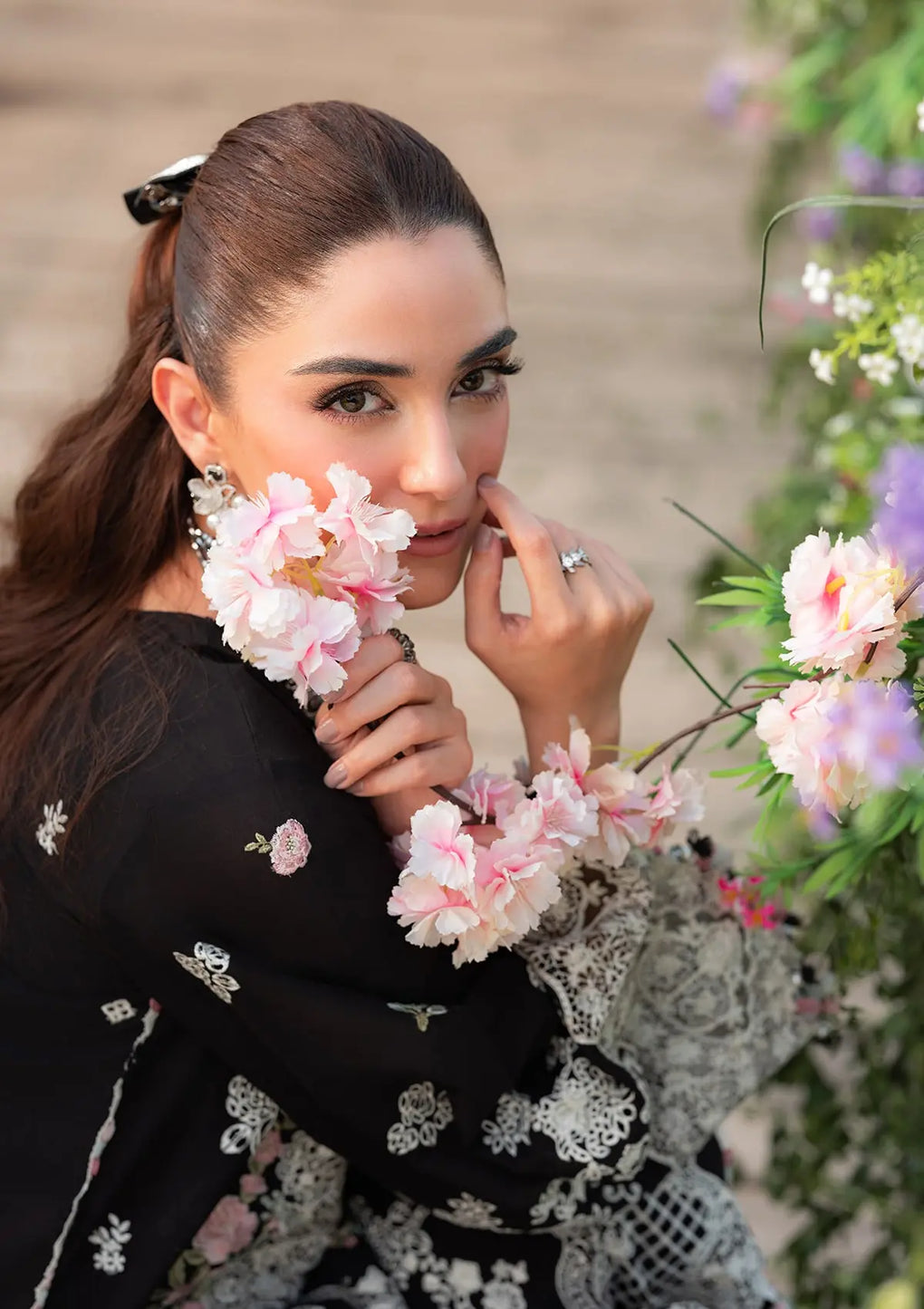 Elaf Premium | Luxury Lawn 25 | ELH-6A SERENA - by - Libasekhas UK - Registered Vendor of : Elaf Premium - 100% Original Designer Dresss