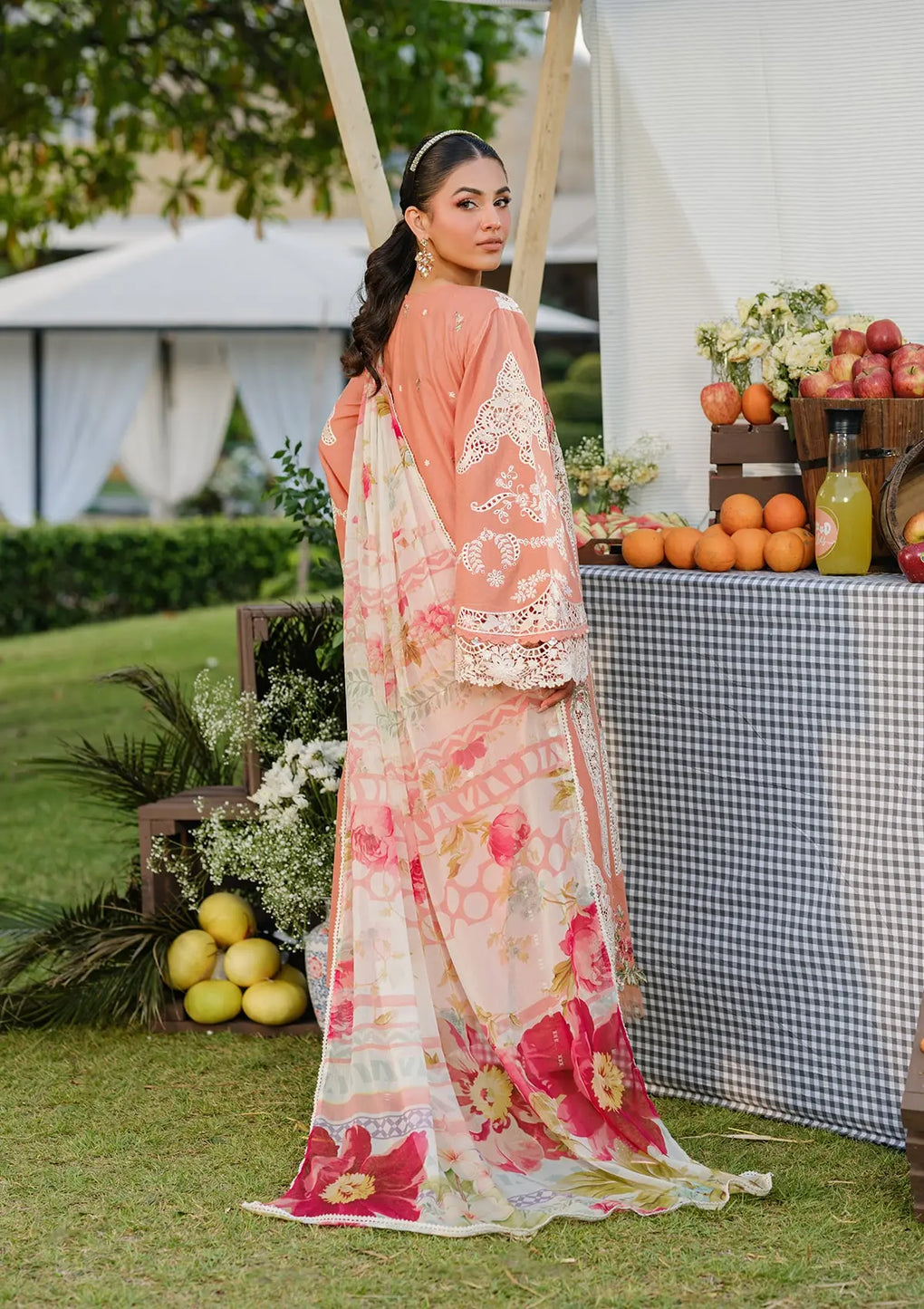 Elaf Premium | Luxury Lawn 25 | ELH-5A AUTUMN DREAM - by - Libasekhas UK - Registered Vendor of : Elaf Premium - 100% Original Designer Dresss