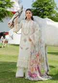 Elaf Premium | Luxury Lawn 25 | ELH-7A WHITE EMPRESS - by - Libasekhas UK - Registered Vendor of : Elaf Premium - 100% Original Designer Dresss