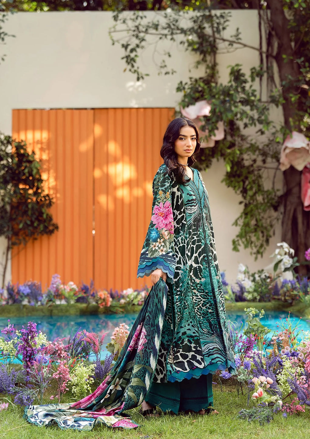 Elaf Premium | Prints 25 | EPS-4A SABLE LUXE - by - Libasekhas UK - Registered Vendor of : Elaf Premium - 100% Original Designer Dresss