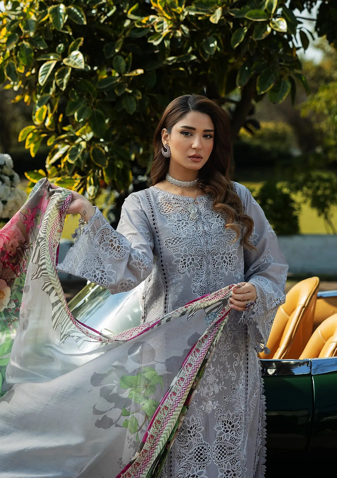 Kahf Premium | Luxury Lawn 25 | KLR-04 Lilia - by - Libasekhas UK - Registered Vendor of : Kahf Premium - 100% Original Designer Dresss