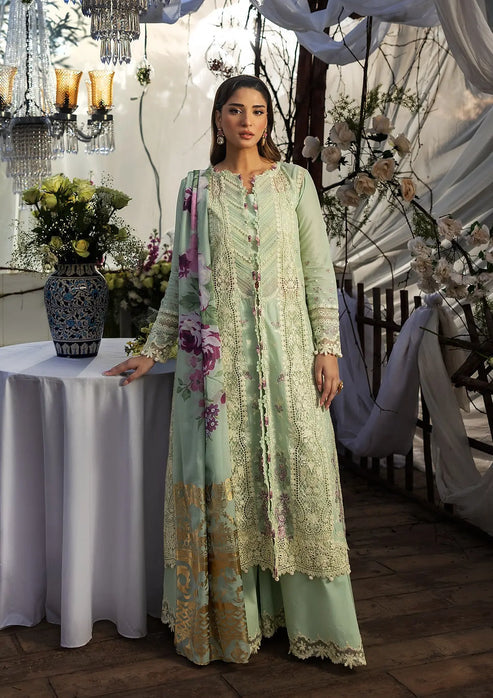 Kahf Premium | Luxury Lawn 25 | KLR-05 Nora - by - Libasekhas UK - Registered Vendor of : Kahf Premium - 100% Original Designer Dresss