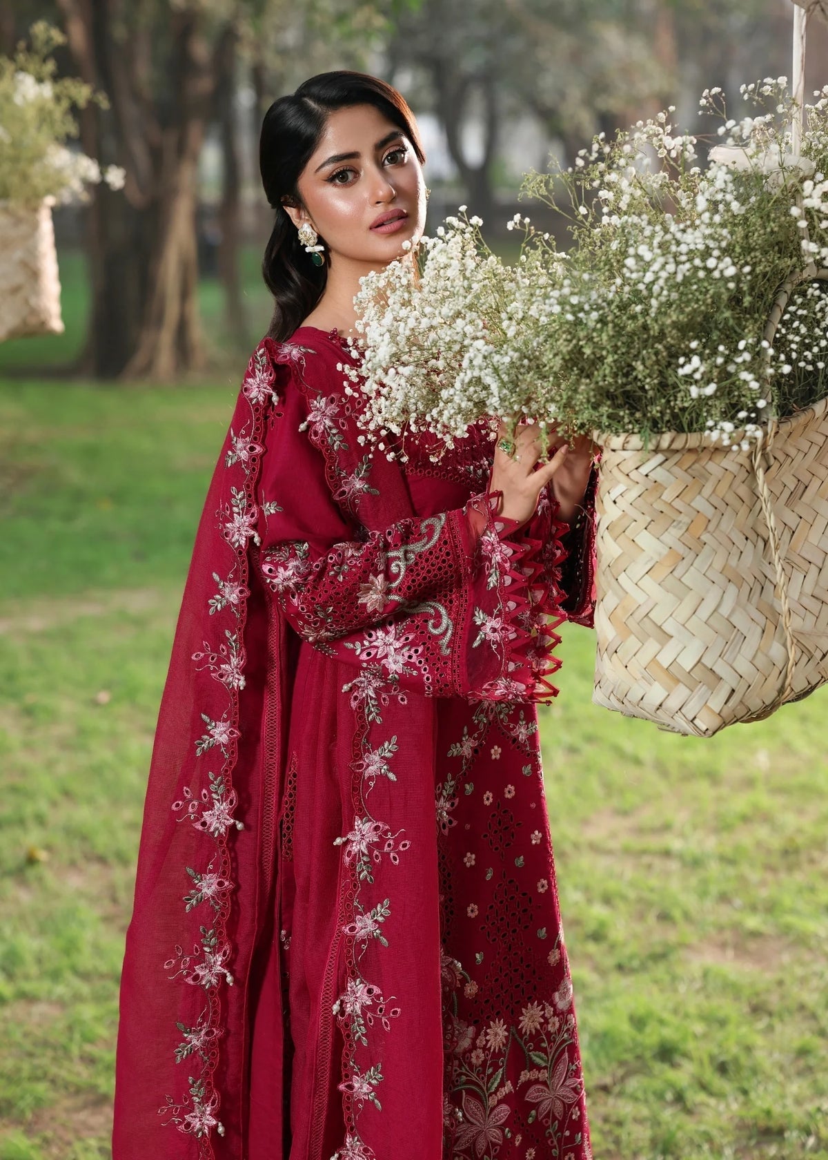 Sardinia | Tales of Petals | FLORAL FUCHSIA - by Libasekhas UK - Registered Vendor of : Sardinia - 100% Original Designer Dress
