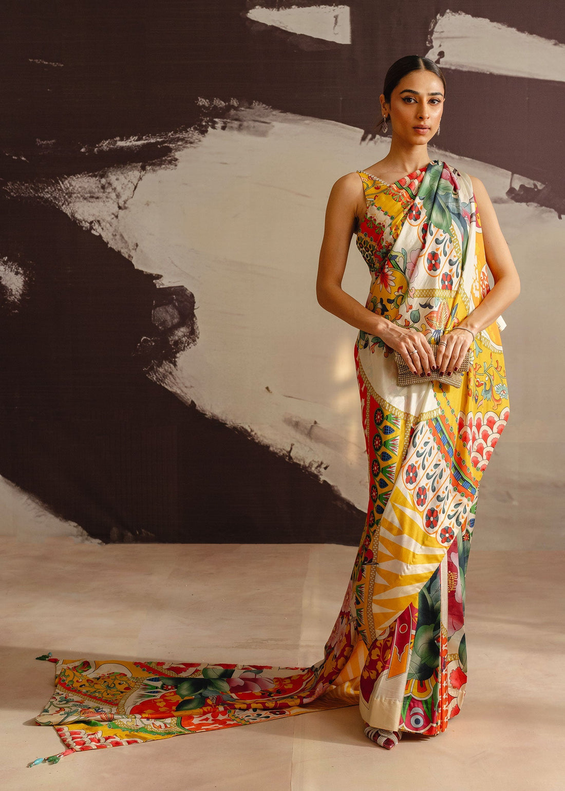 Mahgul | Eye of Cemal | Tangerine Dance - by - Libasekhas UK - Registered Vendor of : Mahgul - 100% Original Designer Dresss