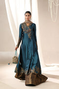 Musferah Saad | Into Twilight | Teal Temptress - by Libasekhas UK - Registered Vendor of : Musferah Saad - 100% Original Designer Dress