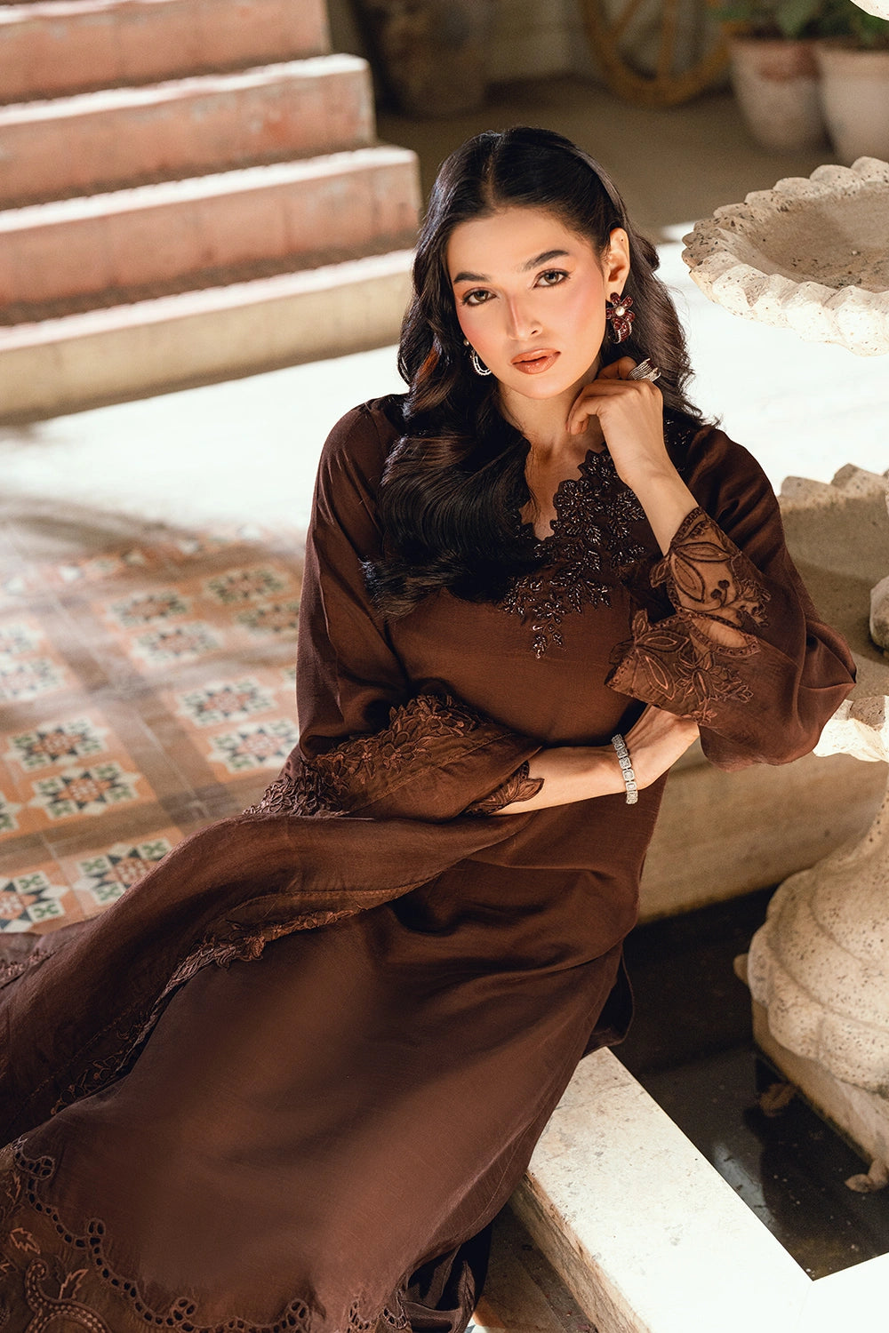 Azure | Vogue Formals | Cocoa Glaze - by Libasekhas UK - Registered Vendor of : Azure - 100% Original Designer Dress