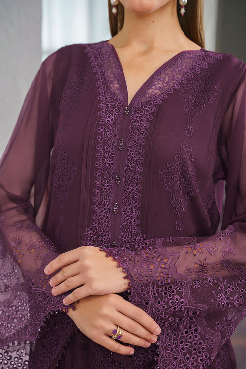 Baroque | Luxury Pret 24 | CHIFFON UF-519 - by - Libasekhas UK - Registered Vendor of : Baroque - 100% Original Designer Dresss