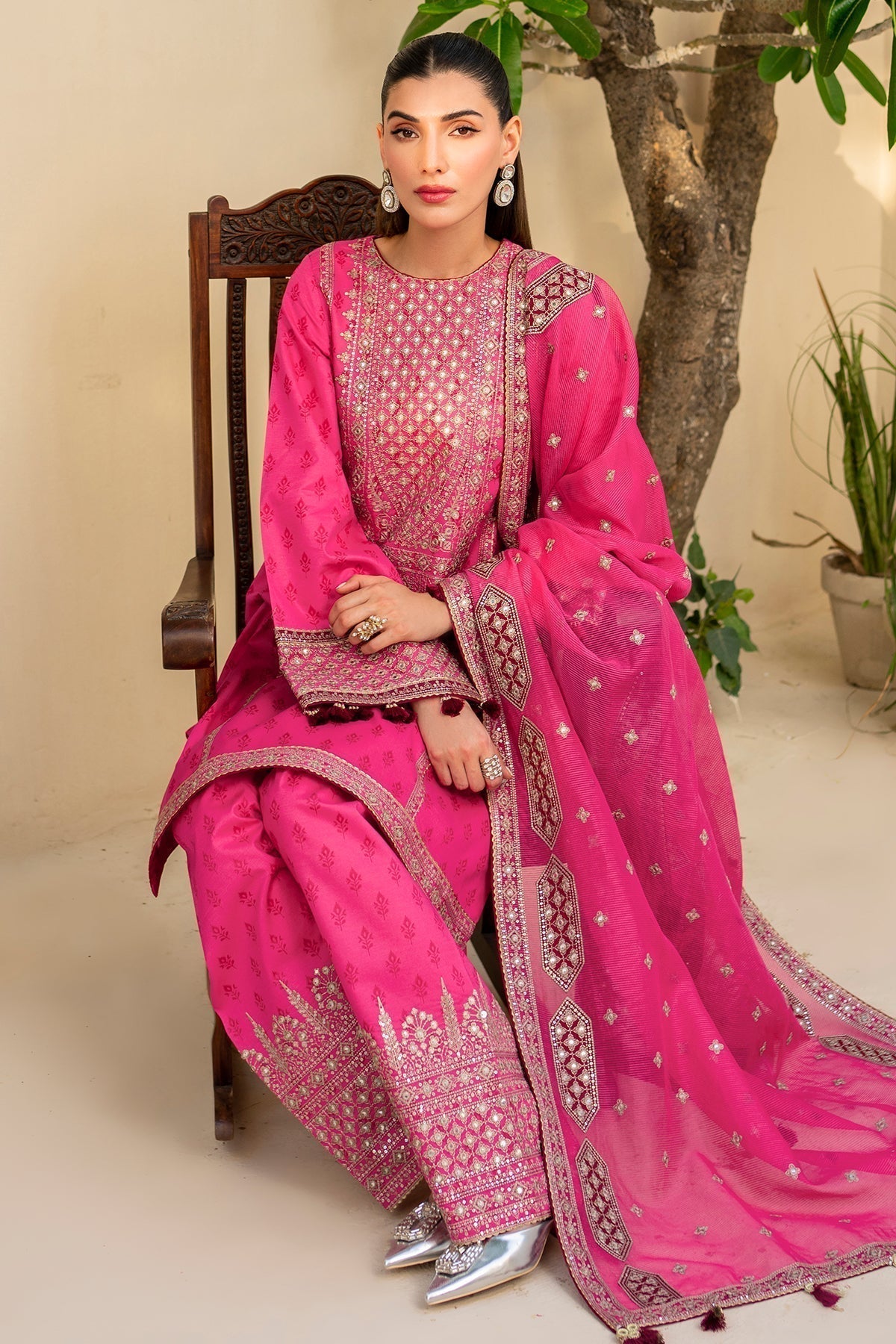Jazmin | Irish Lawn SS 24 | D3 - by - Libasekhas UK - Registered Vendor of : Jazmin - 100% Original Designer Dresss