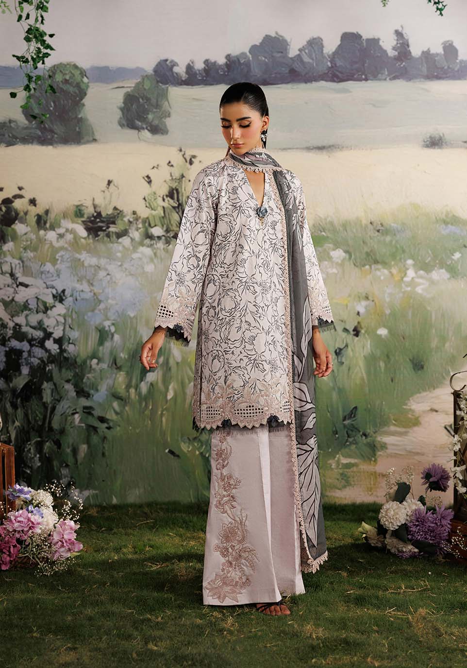 Zarqash | RimJhim The Moonsoon Edit 26 | GULMOHAR ZQ001 - by Libasekhas UK - Registered Vendor of : Zarqash - 100% Original Designer Dress