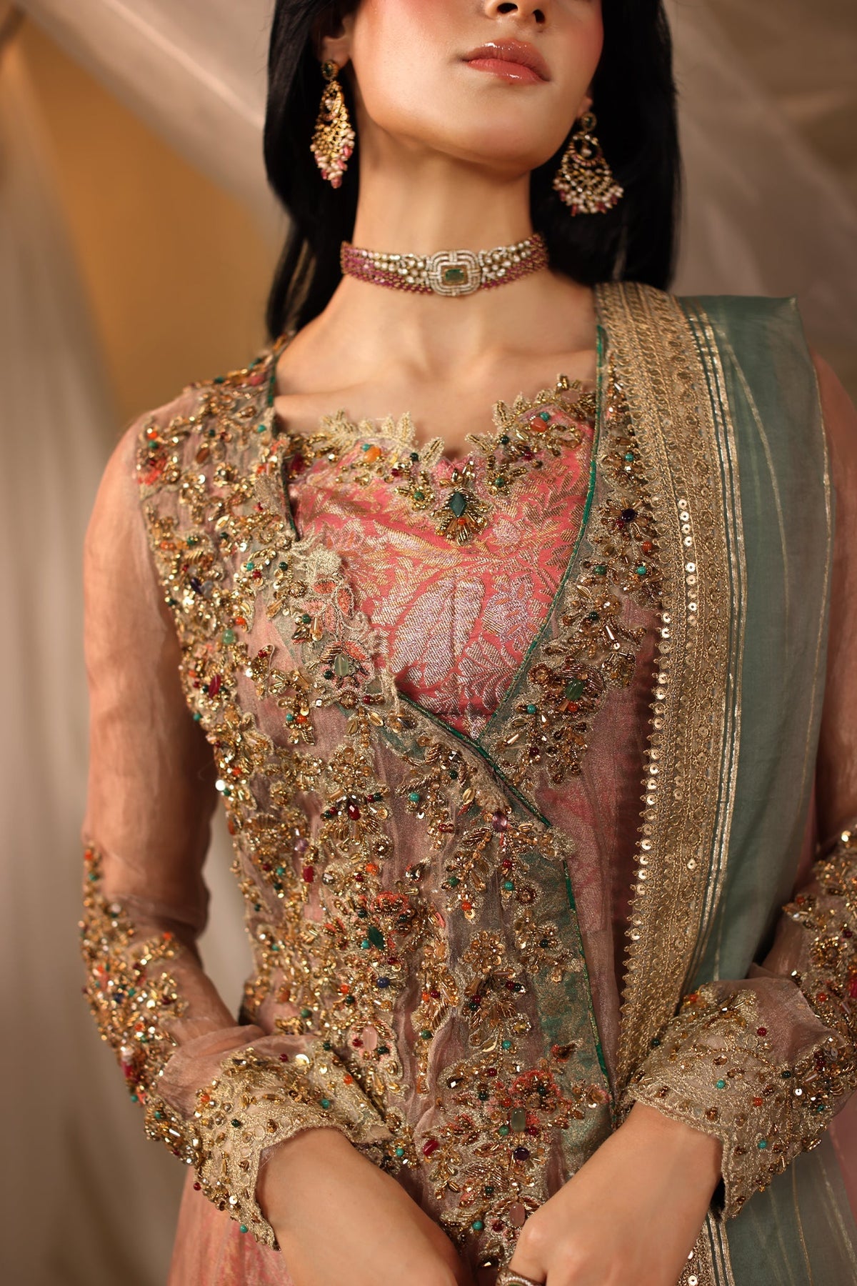 Musferah Saad | Casa Blance |Mughal Blossom - by Libasekhas UK - Registered Vendor of : Musferah Saad - 100% Original Designer Dress