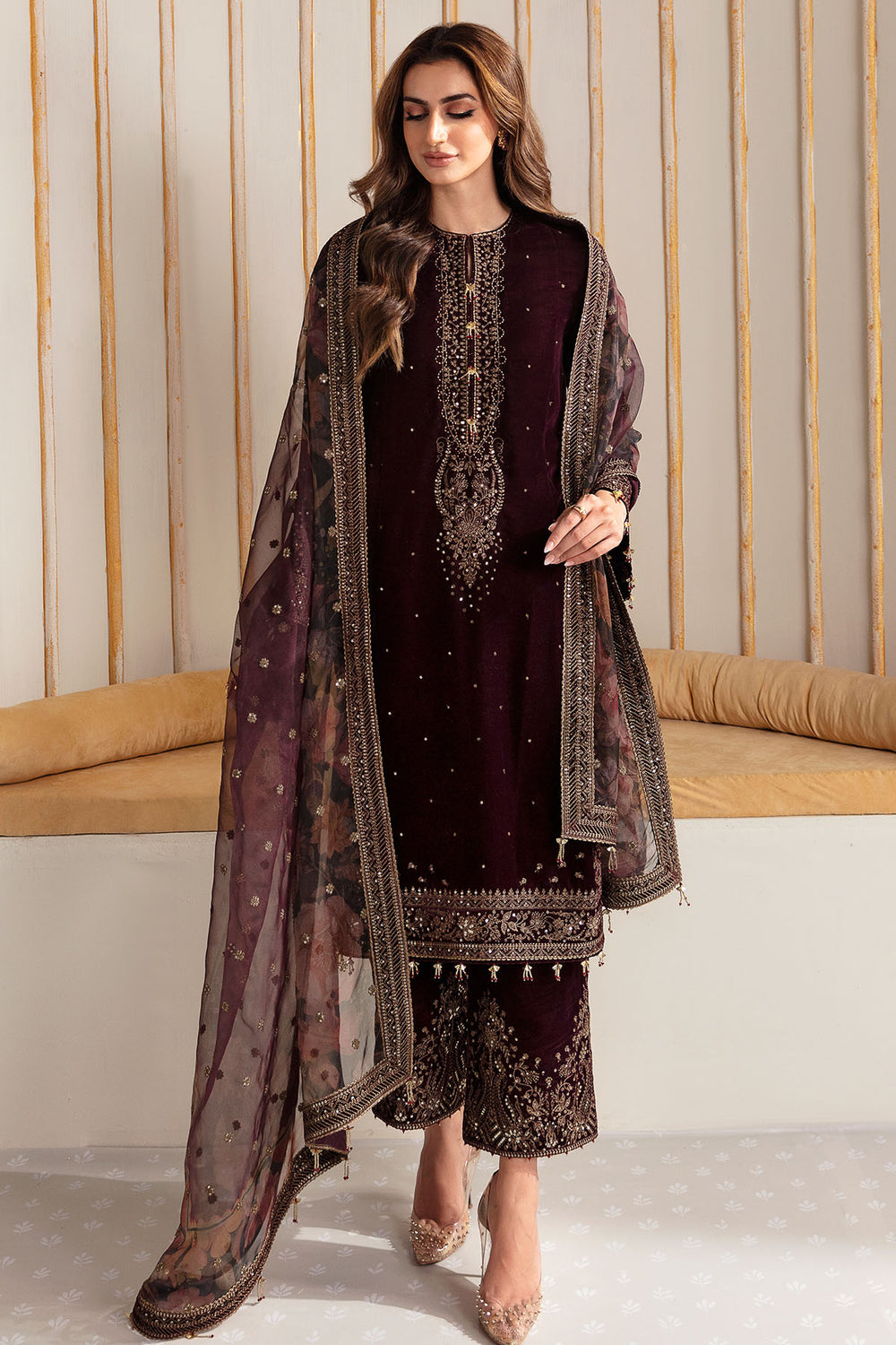 Jazmin | Velvet Edit 24 |  Velvet Formal VF-2012 - by - Libasekhas UK - Registered Vendor of : Jazmin - 100% Original Designer Dresss