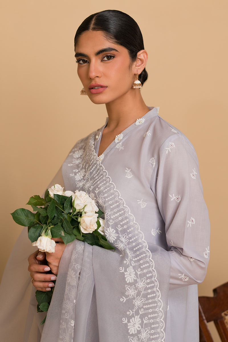 Cross Stitch | Chikankari Lawn Collection | P-05 - by - Libasekhas UK - Registered Vendor of : Cross Stitch - 100% Original Designer Dresss