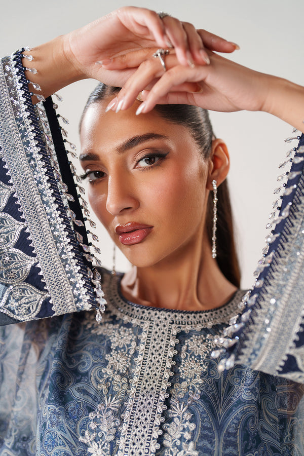 Baroque | Formals Collection | EMBROIDERED CHIFFON UF-4387 - by Libasekhas UK - Registered Vendor of : Baroque - 100% Original Designer Dress