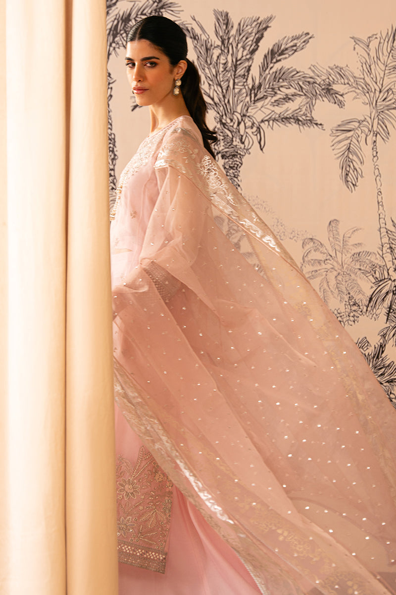 Cross Stitch | Luxe Atelier 24 | PINK BLISS - by - Libasekhas UK - Registered Vendor of : Cross Stitch - 100% Original Designer Dresss