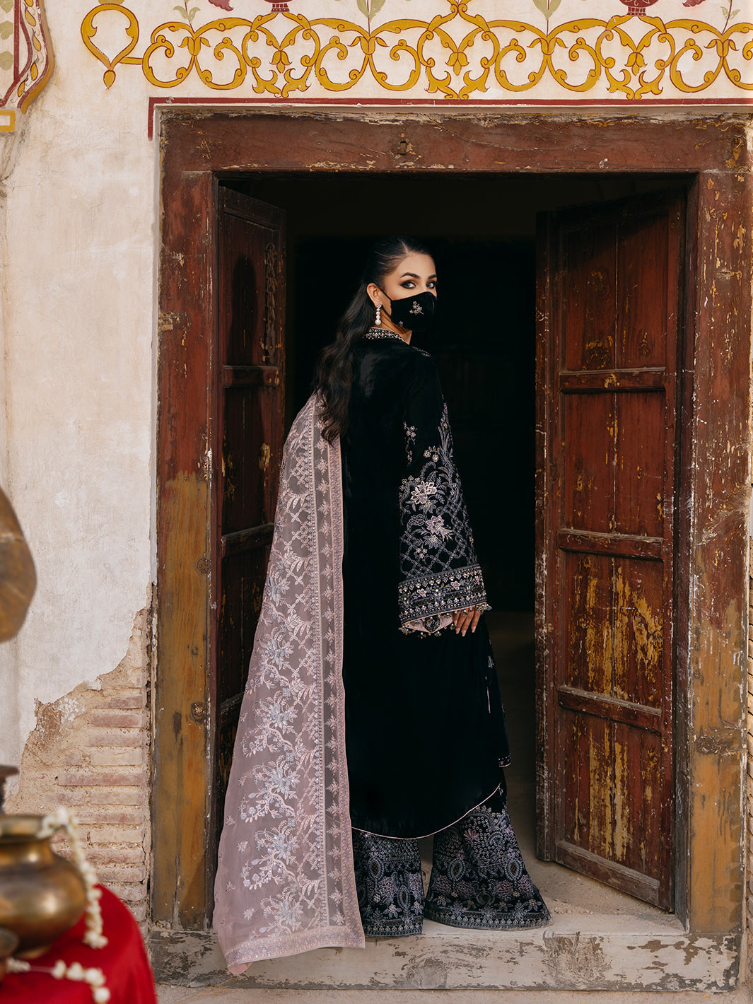 Flossie | Siara Velvet Formals | V-103 - B - by - Libasekhas UK - Registered Vendor of : Flossie - 100% Original Designer Dresss