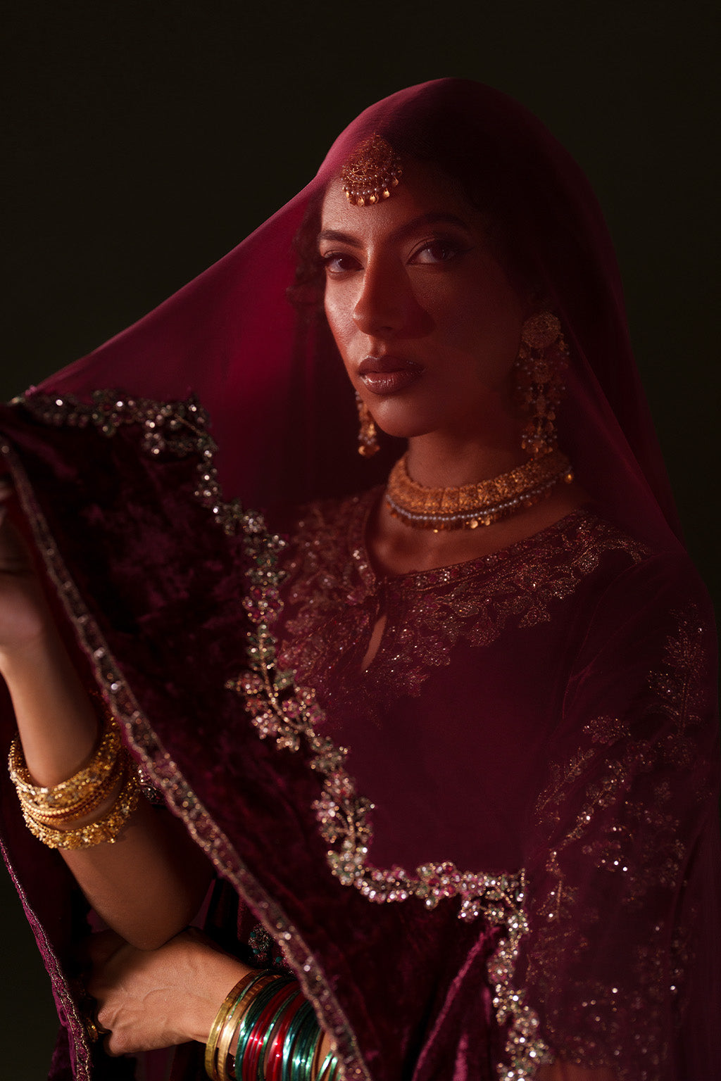 Iznik | Velvet 25 | IV-71 Embroidered Velvet - by Libasekhas UK - Registered Vendor of : Iznik - 100% Original Designer Dress