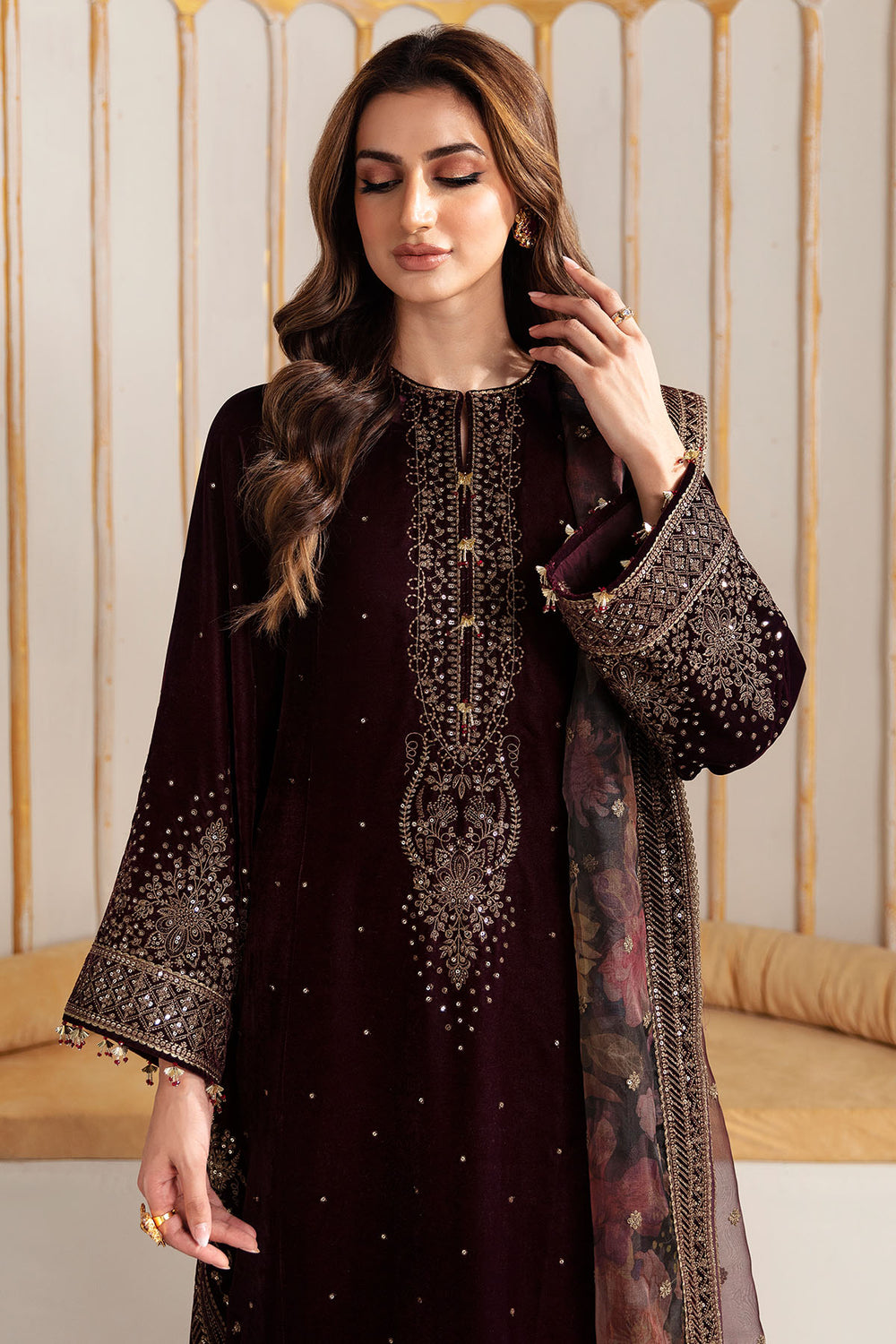 Jazmin | Velvet Edit 24 |  Velvet Formal VF-2012 - by - Libasekhas UK - Registered Vendor of : Jazmin - 100% Original Designer Dresss