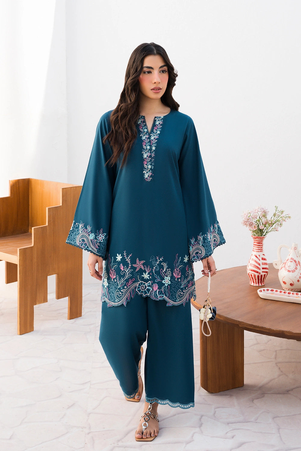 Azure | Chic Essentials | Aquamarine - by Libasekhas UK - Registered Vendor of : Azure - 100% Original Designer Dress