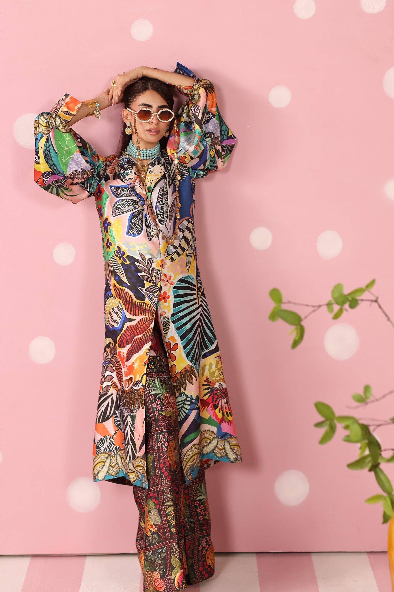 Musferah Saad | Resort Collection | Chromatic Jungle - by Libasekhas UK - Registered Vendor of : Musferah Saad - 100% Original Designer Dress