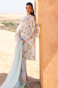 Cross Stitch | Eid Lawn 24 | AQUA GLAZE - by - Libasekhas UK - Registered Vendor of : Cross Stitch - 100% Original Designer Dresss