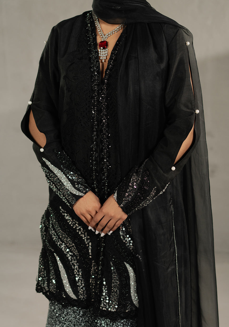 Zarqash | Silk Edit | ZQS 022 LEILA - by - Libasekhas UK - Registered Vendor of : Zarqash - 100% Original Designer Dresss