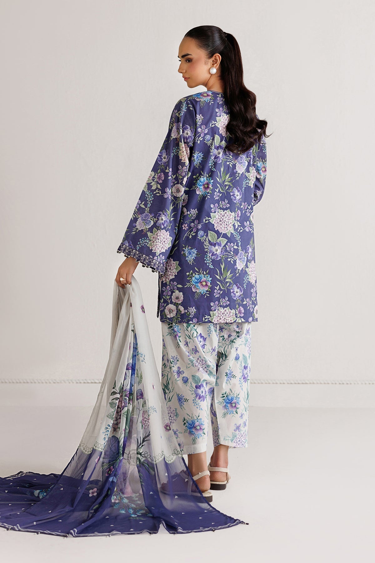 Baroque | Luxury Summer Pret |  UF-4496 - by Libasekhas UK - Registered Vendor of : Baroque - 100% Original Designer Dress
