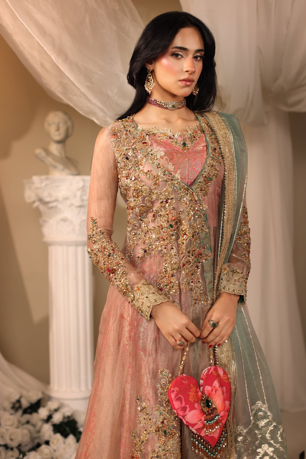 Musferah Saad | Casa Blance |Mughal Blossom - by Libasekhas UK - Registered Vendor of : Musferah Saad - 100% Original Designer Dress