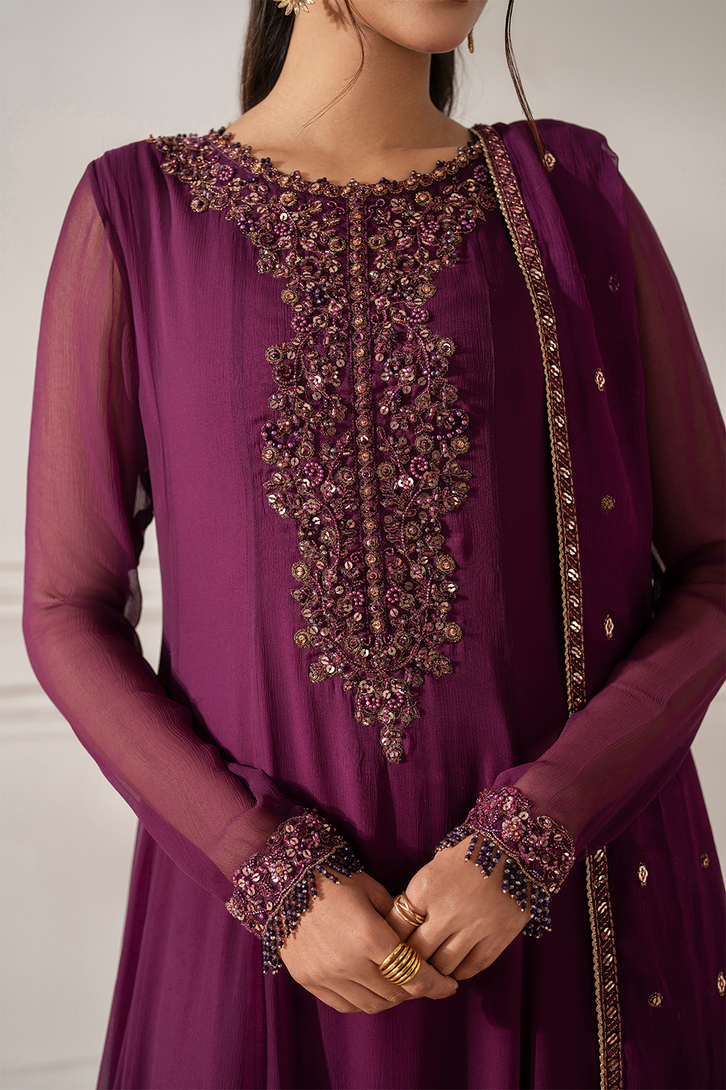 Iznik I Festive Formal I UE-480 Embroidered Chiffon - by Libasekhas UK - Registered Vendor of : Iznik - 100% Original Designer Dress