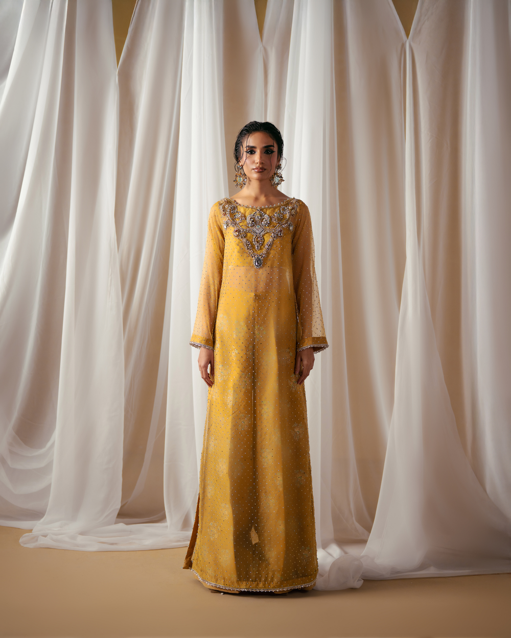 Vasal | Zyra Luxe Pret 26 | Golden Dusk - by Libasekhas UK - Registered Vendor of : Vasal - 100% Original Designer Dress