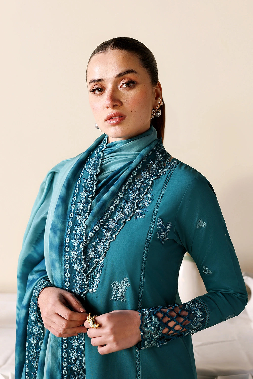 Azure | Luxury Lawn 26 | Sea Breeze - by Libasekhas UK - Registered Vendor of : Azure - 100% Original Designer Dress