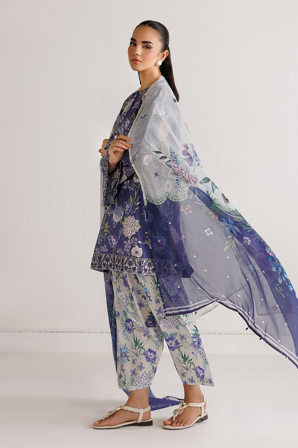 Baroque | Luxury Summer Pret |  UF-4496 - by Libasekhas UK - Registered Vendor of : Baroque - 100% Original Designer Dress