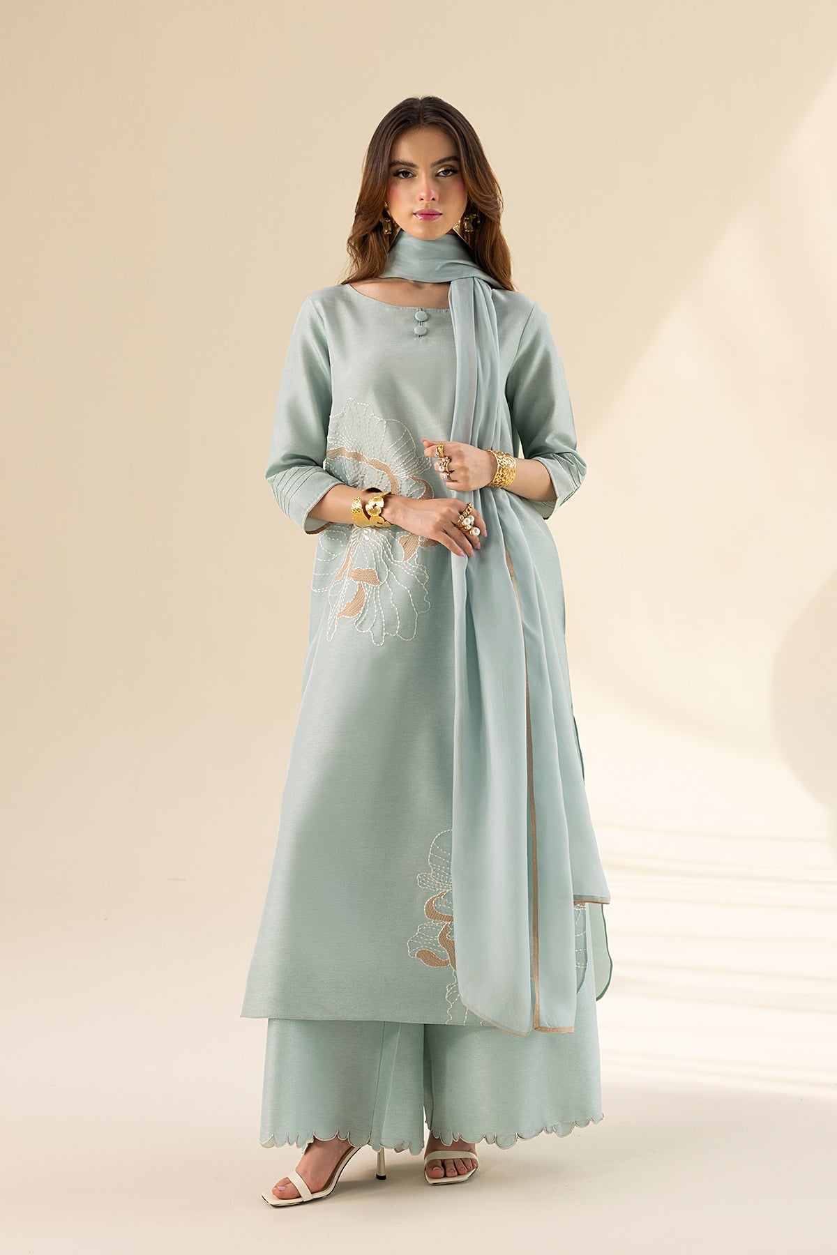 Erum Khan | Lillia Summer Edit | Aqua Breeze - by - Libasekhas UK - Registered Vendor of : Erum Khan - 100% Original Designer Dresss