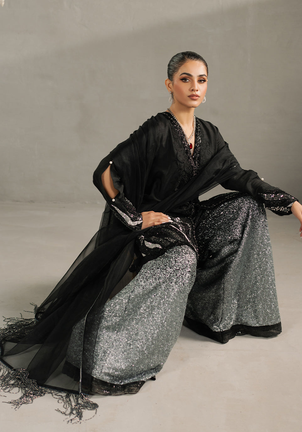 Zarqash | Silk Edit | ZQS 022 LEILA - by - Libasekhas UK - Registered Vendor of : Zarqash - 100% Original Designer Dresss