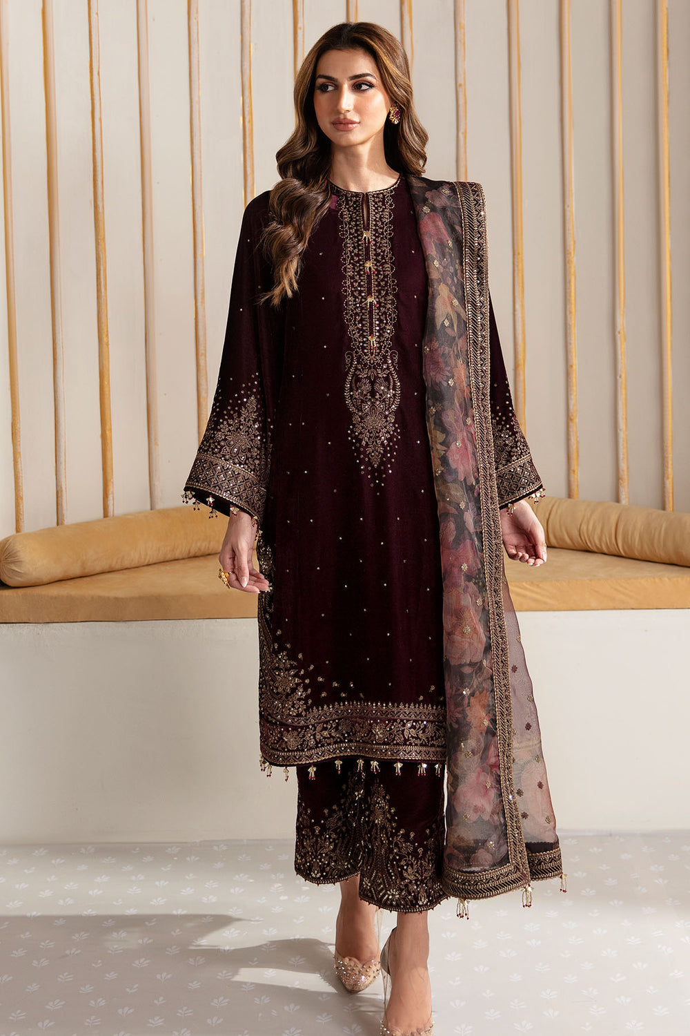 Jazmin | Velvet Edit 24 |  Velvet Formal VF-2012 - by - Libasekhas UK - Registered Vendor of : Jazmin - 100% Original Designer Dresss