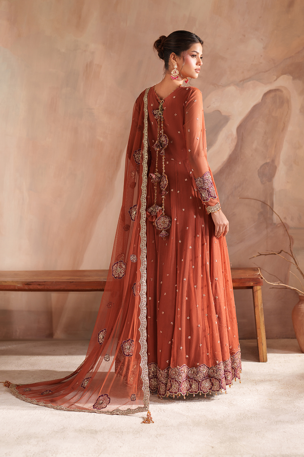 Iznik I Festive Formal I CC-78 Embroidered Net - by Libasekhas UK - Registered Vendor of : Iznik - 100% Original Designer Dress