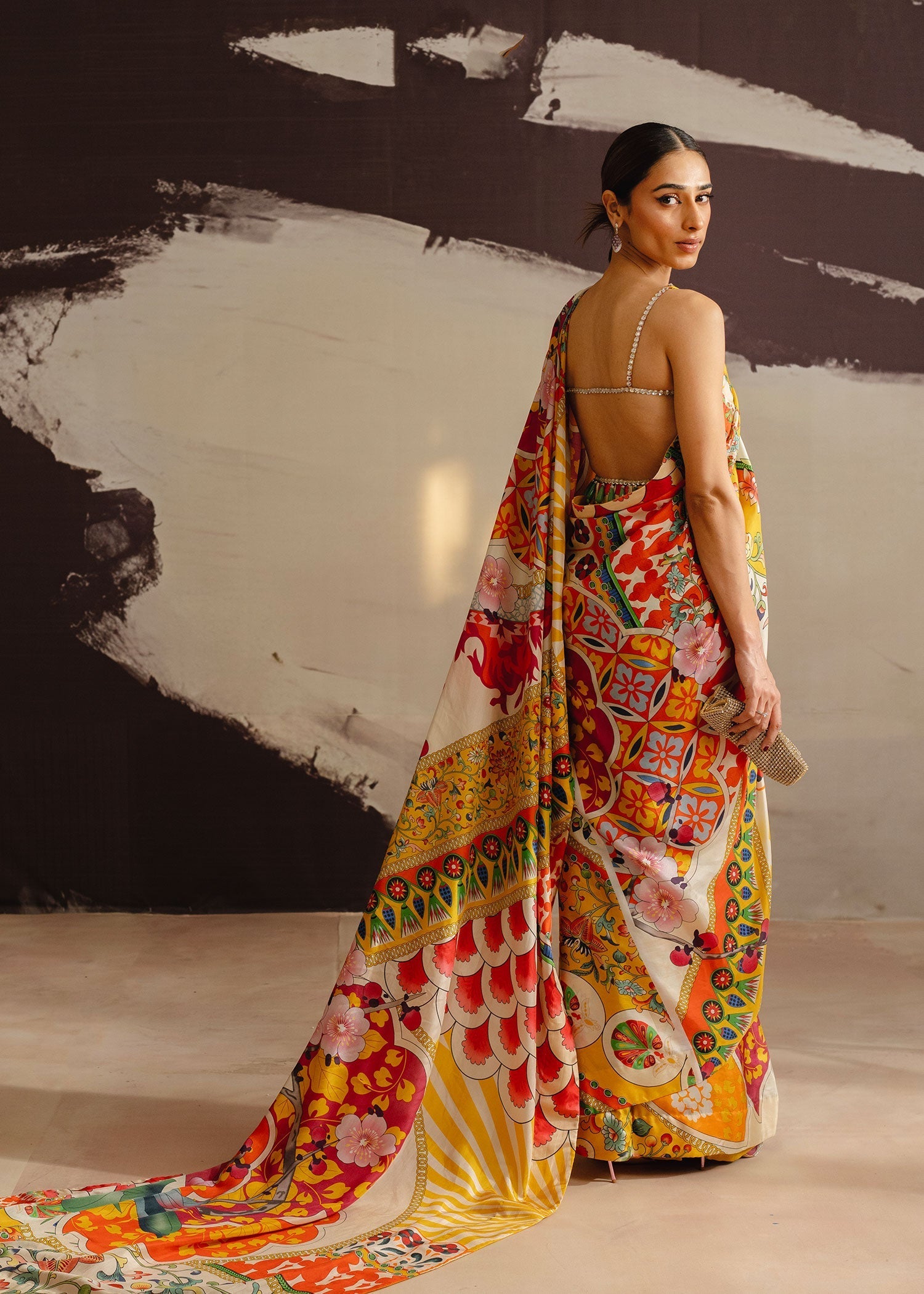 Mahgul | Eye of Cemal | Tangerine Dance - by - Libasekhas UK - Registered Vendor of : Mahgul - 100% Original Designer Dresss