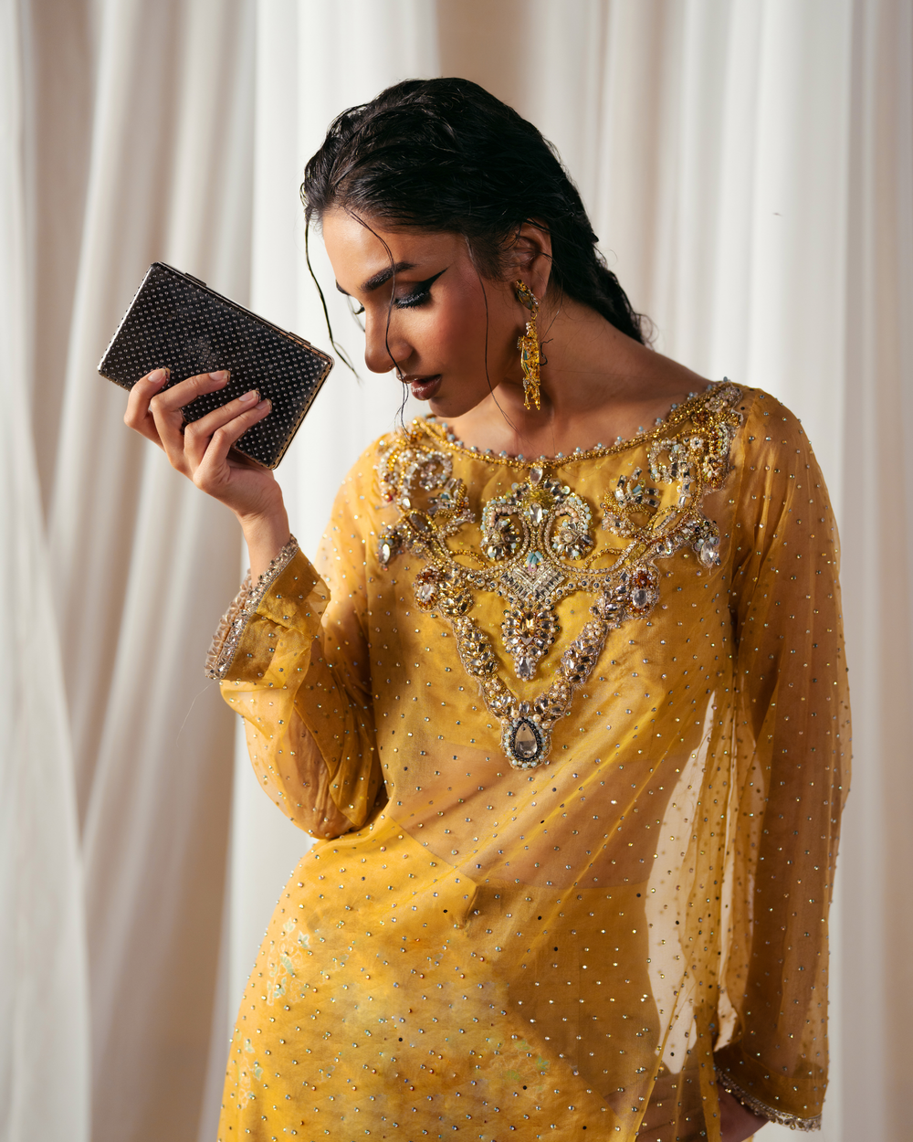 Vasal | Zyra Luxe Pret 26 | Golden Dusk - by Libasekhas UK - Registered Vendor of : Vasal - 100% Original Designer Dress