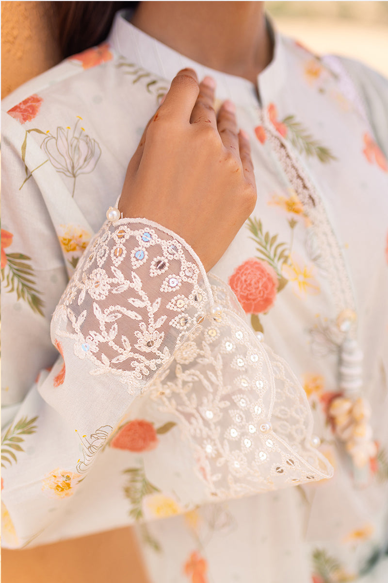 Cross Stitch | Eid Lawn 24 | AQUA GLAZE - by - Libasekhas UK - Registered Vendor of : Cross Stitch - 100% Original Designer Dresss