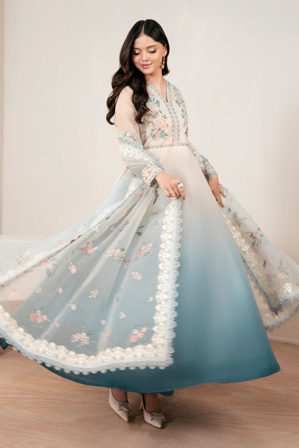 Baroque | Luxury Pret 25 | EMBROIDERED CHIFFON PR-1056 - by Libasekhas UK - Registered Vendor of : Baroque - 100% Original Designer Dress