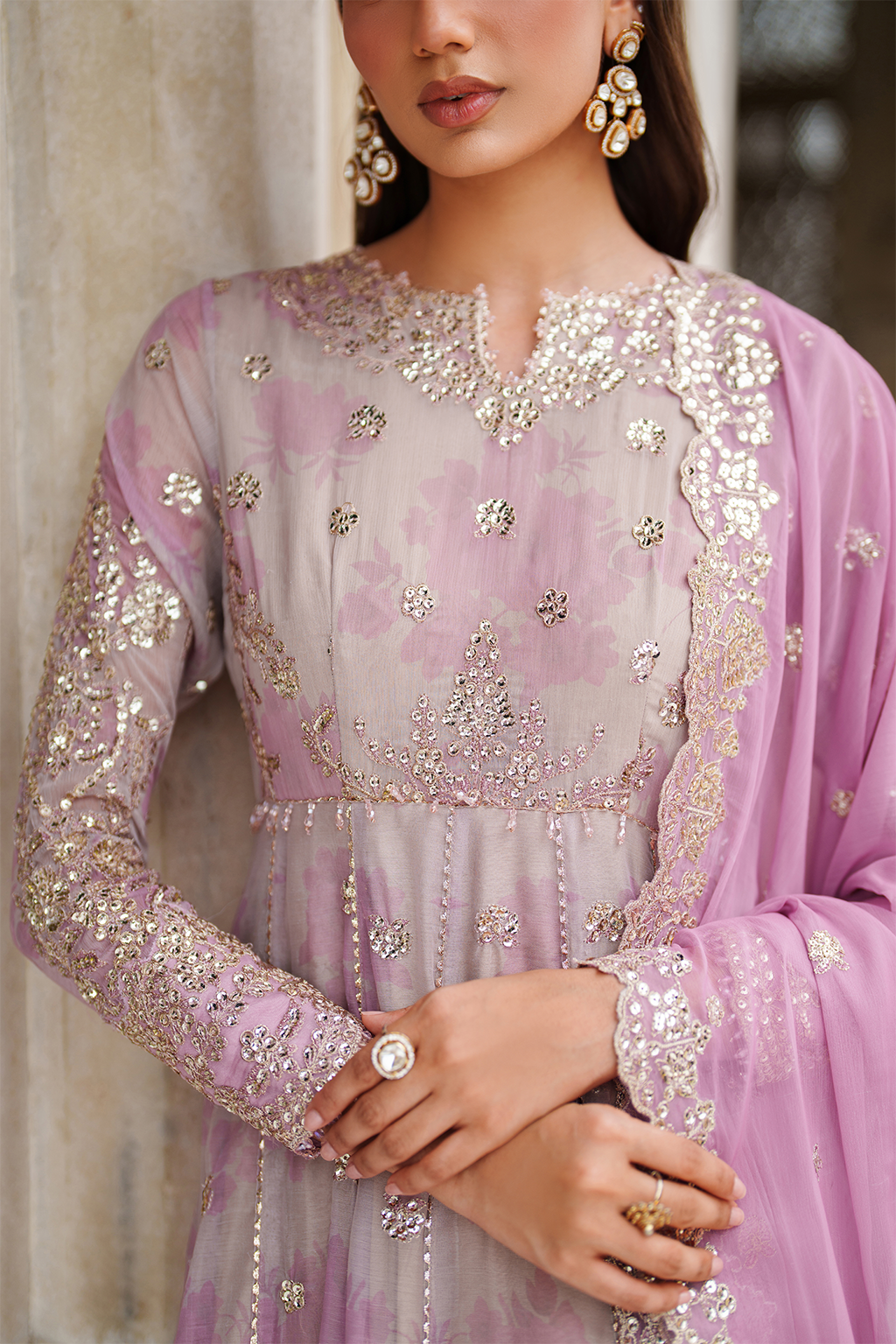 Iznik | Festive Formal | UE-555 Printed Chiffon - by Libasekhas UK - Registered Vendor of : Iznik - 100% Original Designer Dress