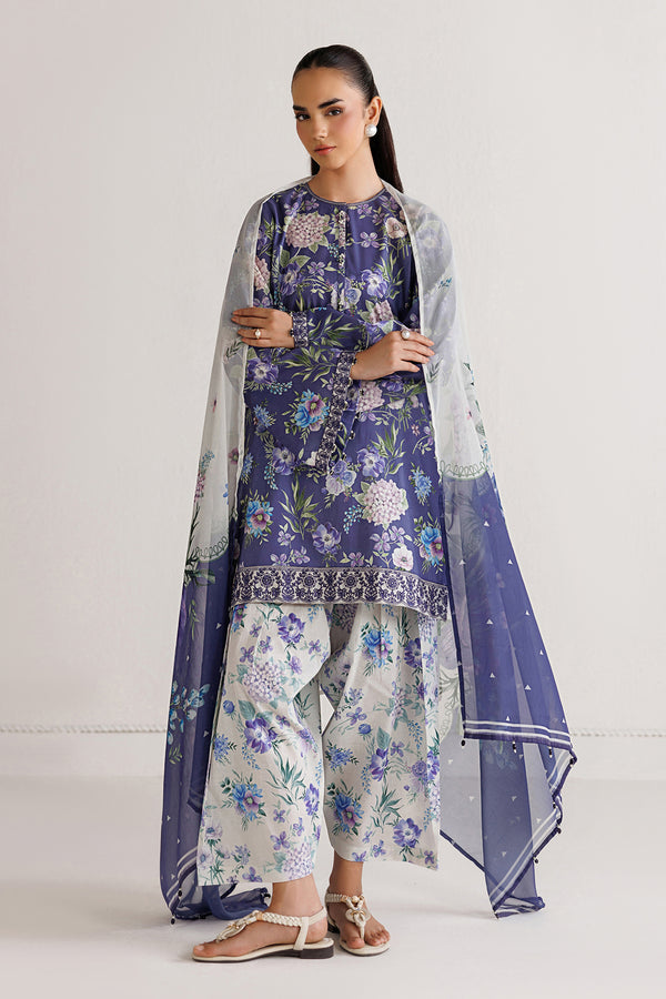 Baroque | Luxury Summer Pret |  UF-4496 - by Libasekhas UK - Registered Vendor of : Baroque - 100% Original Designer Dress