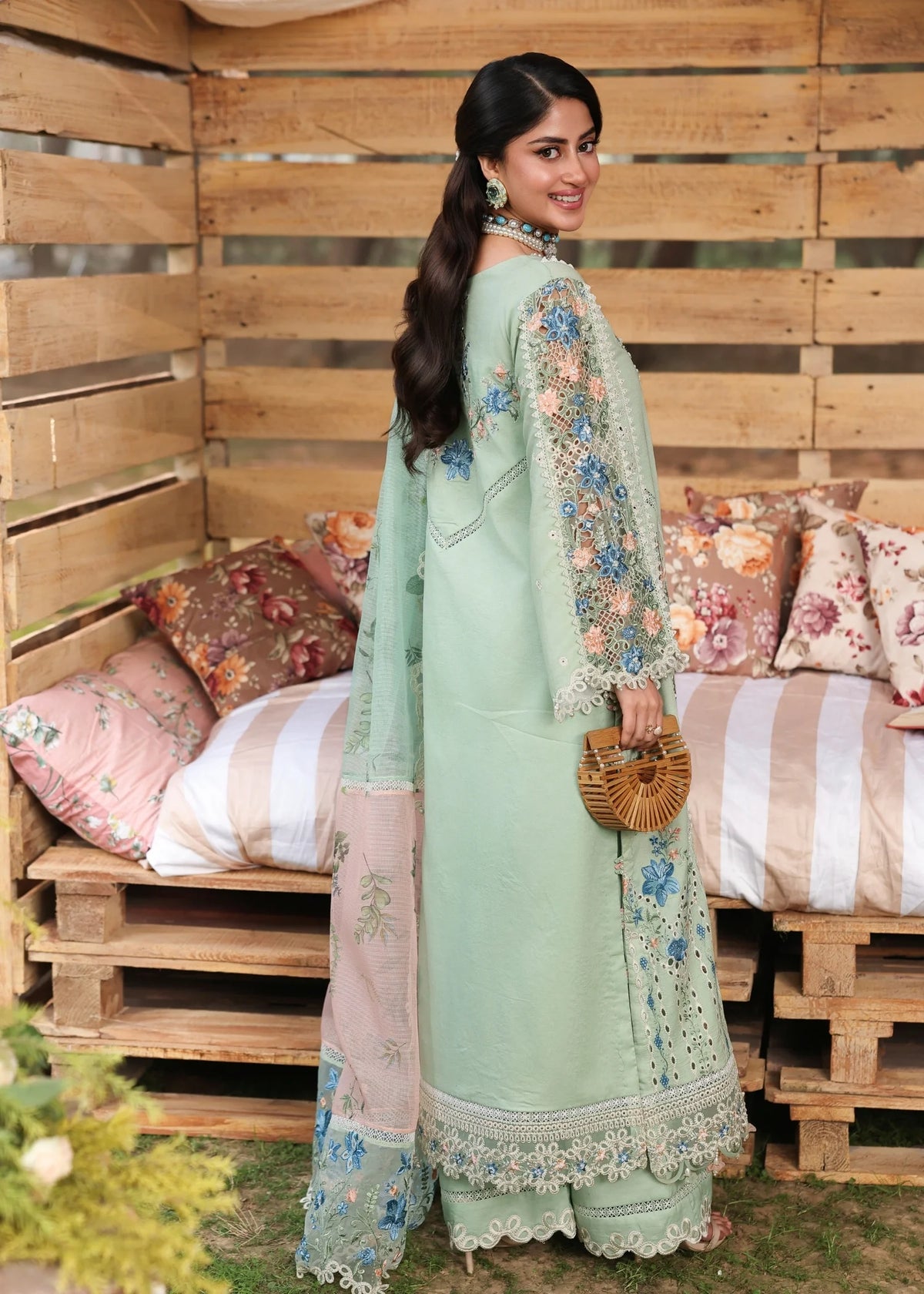 Sardinia | Tales of Petals | SUMMER SAGE - by Libasekhas UK - Registered Vendor of : Sardinia - 100% Original Designer Dress