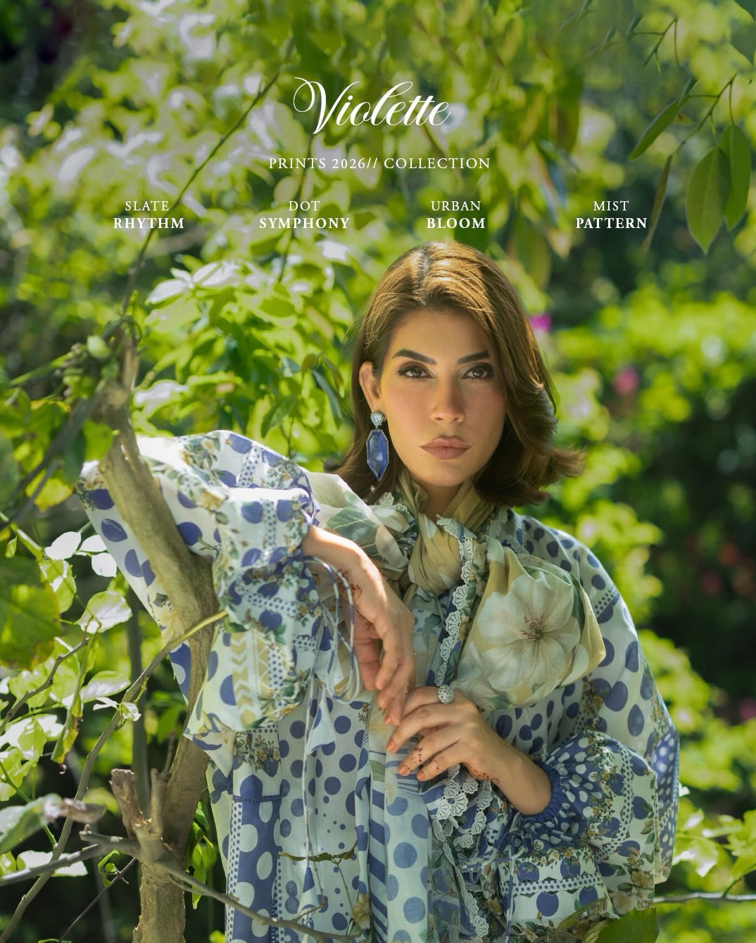Elaf Premium | Bridgerton Prints 26 | EPB-5A VIOLETTE - by Libasekhas UK - Registered Vendor of : Elaf Premium - 100% Original Designer Dress