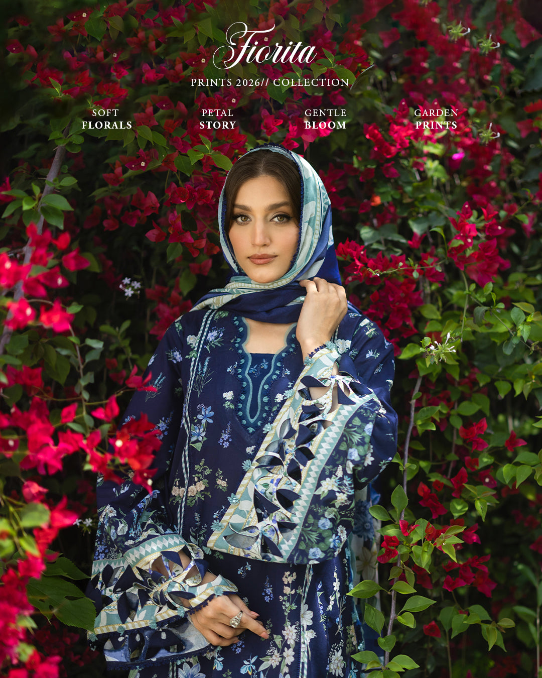 Elaf Premium | Bridgerton Prints 26 | EPB-6B FIORITA - by Libasekhas UK - Registered Vendor of : Elaf Premium - 100% Original Designer Dress