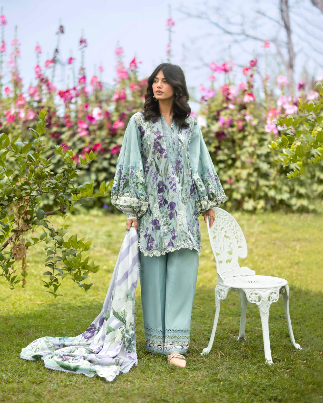 Elaf Premium | Bridgerton Prints 26 | EPB-2B LADY EVER - by Libasekhas UK - Registered Vendor of : Elaf Premium - 100% Original Designer Dress