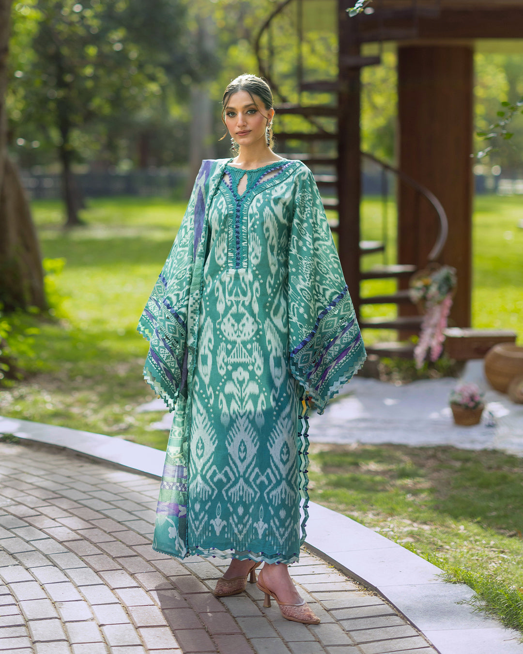 Elaf Premium | Bridgerton Prints 26 | EPB-1A NIA MARE - by Libasekhas UK - Registered Vendor of : Elaf Premium - 100% Original Designer Dress