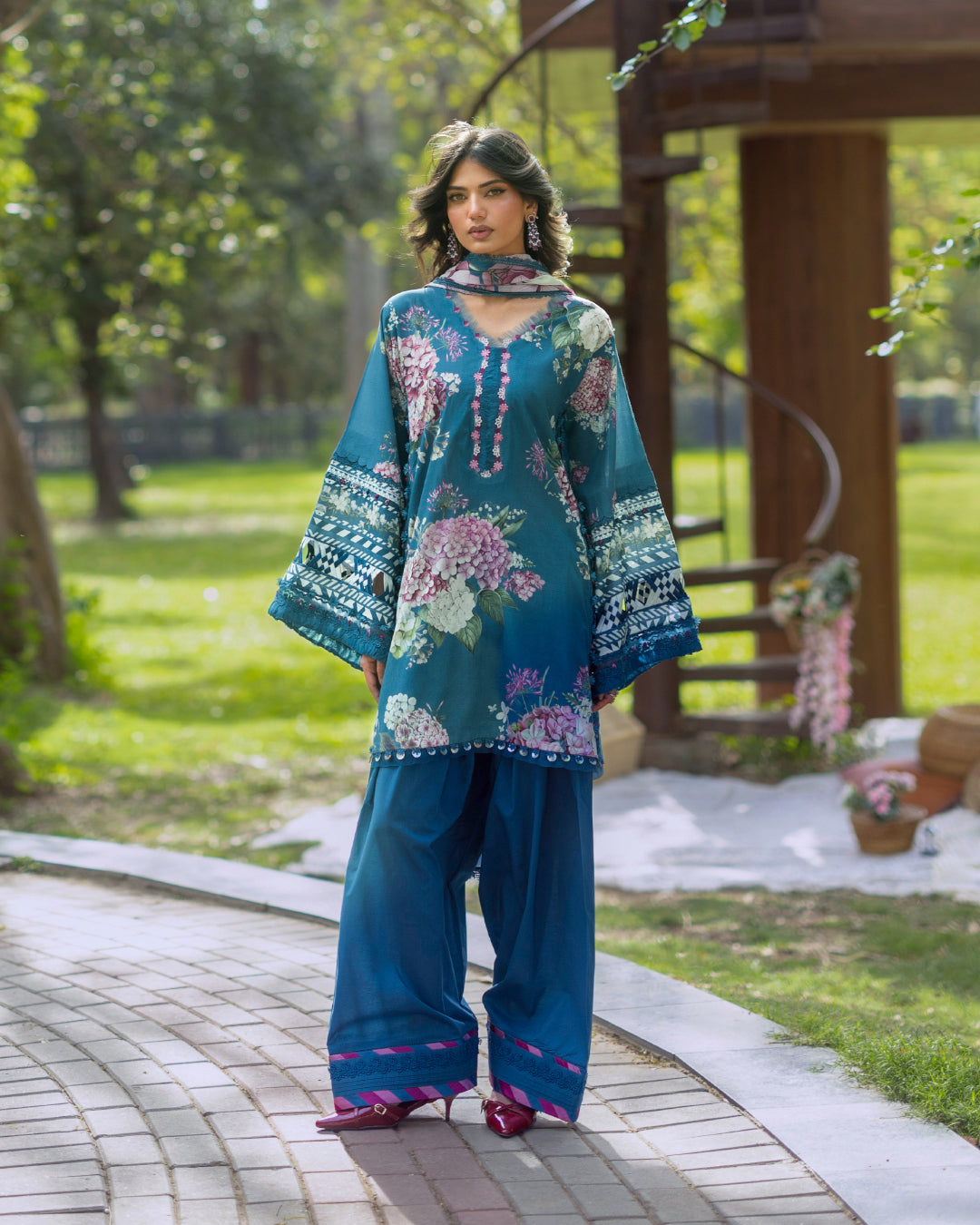 Elaf Premium | Bridgerton Prints 26 | EPB-8A ELOISE - by Libasekhas UK - Registered Vendor of : Elaf Premium - 100% Original Designer Dress