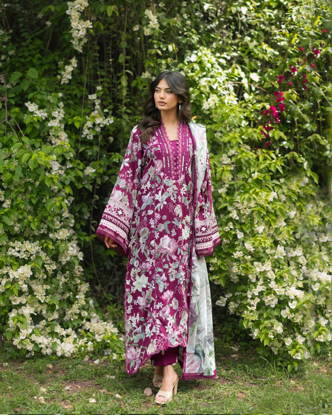 Elaf Premium | Bridgerton Prints 26 | EPB-4B DOLCE ROSA - by Libasekhas UK - Registered Vendor of : Elaf Premium - 100% Original Designer Dress