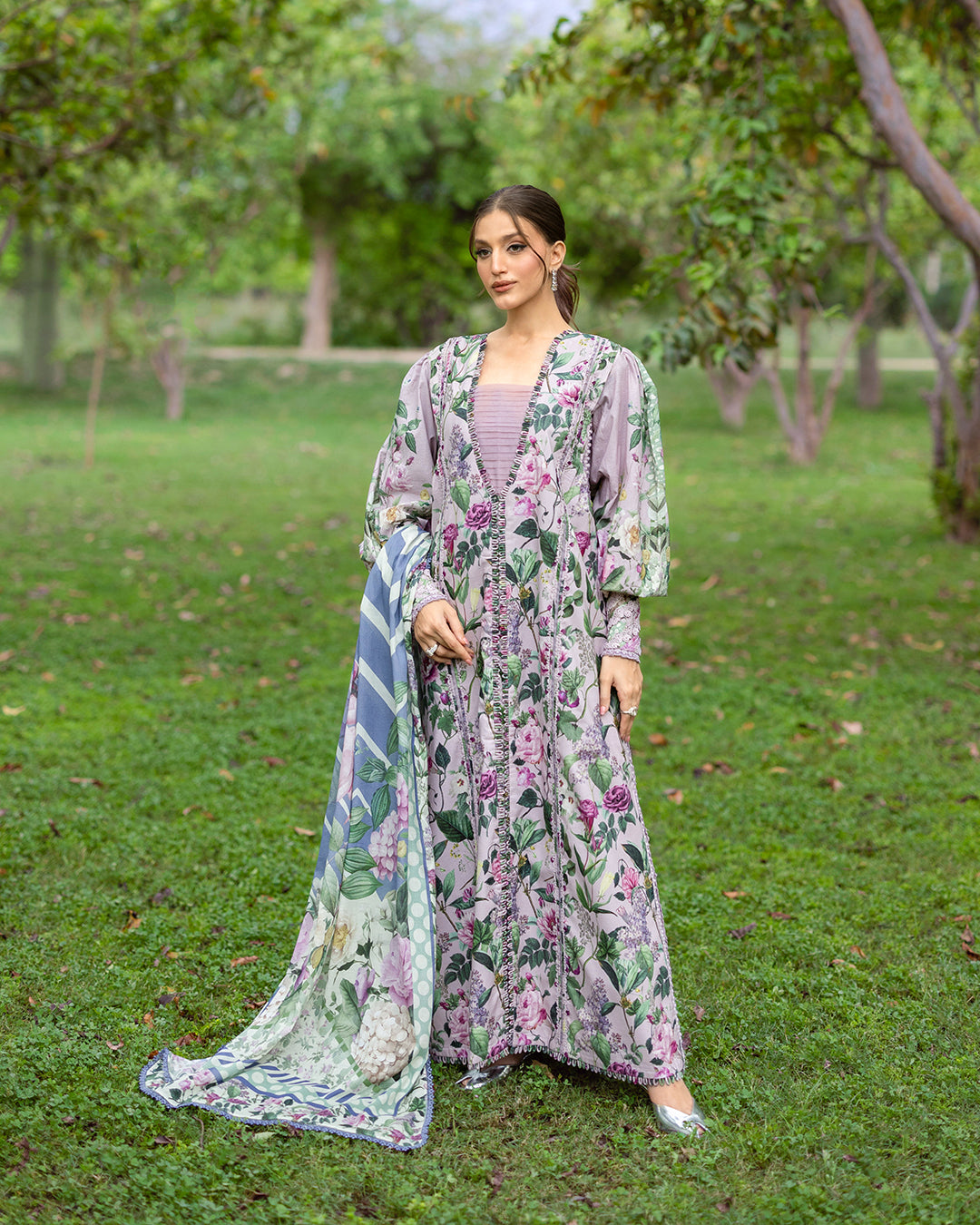 Elaf Premium | Bridgerton Prints 26 | EPB-3A ELVIRA - by Libasekhas UK - Registered Vendor of : Elaf Premium - 100% Original Designer Dress